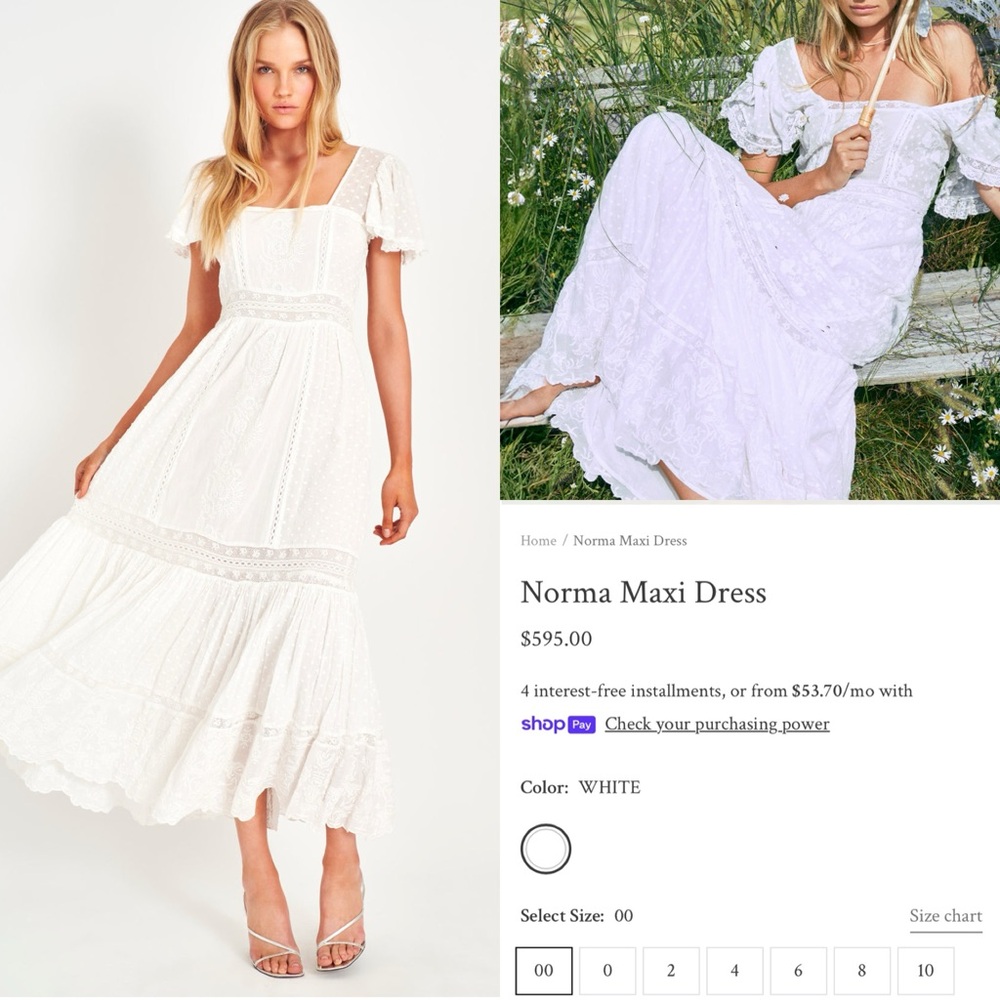 LOVESHACKFANCY NORMA MAXI DRESS